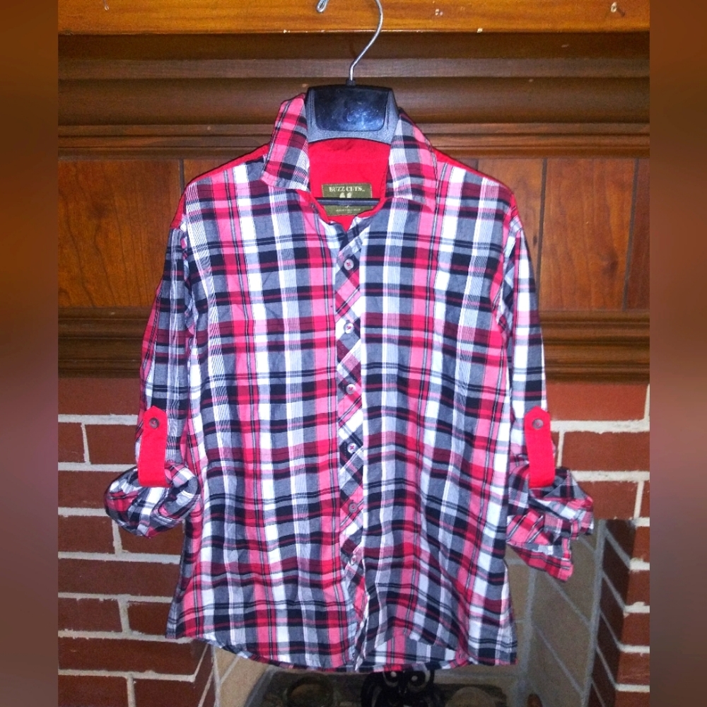 Buzz cuts button down shirt